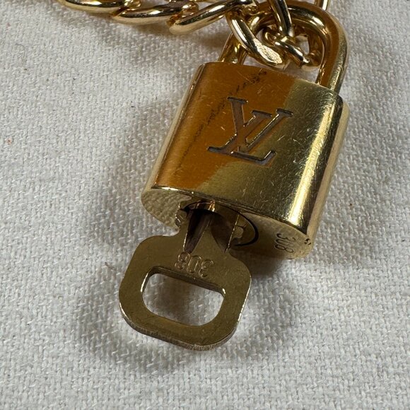 LOUOIS VUITTON LOCK AND CHAIN NUMBER 308 - Picture 2 of 6